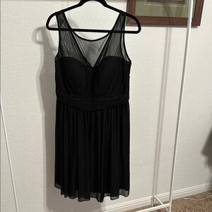 Elegant Black Mesh Dress